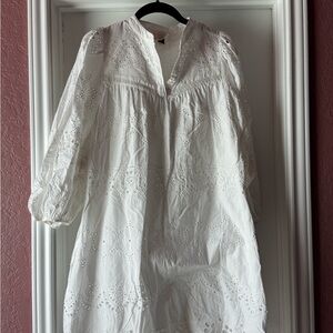 Universal Thread White Long Sleeve Dress